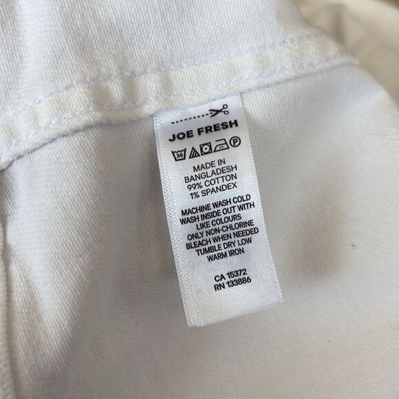 Joe Fresh White Denim Jacket Plus Size 3X - Picture 9 of 9